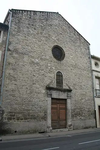Chapelle des pénitents, ancienne chapelle du couvent des Augustins.