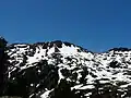 Le pic de Hèche Castet, au sud du lac d'Aubert.