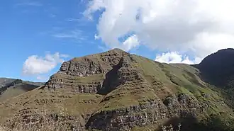 Sommet de la montagne.