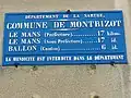 Plaque de cocher.