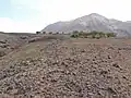 Achada en pente douce vers l'océan.