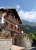 Monteaperta, Borgo di Sopra, maison typique.