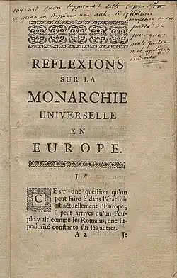 Premier feuillet.