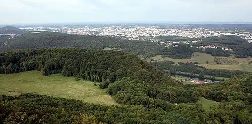 Panorama sur Besançon.