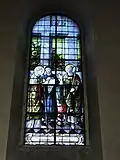 Vitrail de l'église - Don de la famille Dr Paul Terrier Zumofen