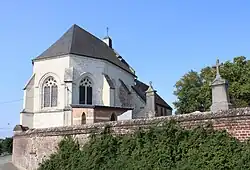 Vue du chevet de l'église.