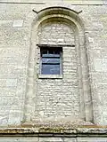 Base du clocher, baie occidentale.