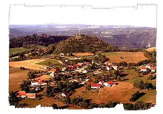 Vue aérienne.
