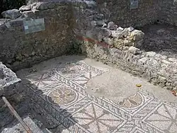 Mosaïque d'une antichambre.