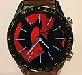 Montre connectée à affichage analogique électronique. Les aiguilles sont affichées sur un écran OLED. Montre Huawei GT 2.