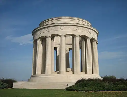Butte de Montsec, monument américain commémoratif de la bataille du Saillant de Saint-Mihiel Montsec (Meuse).
