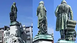 Monument Jacquard à Calais par le sculpteur Marius Roussel (1907).