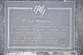 Photographie de la plaque.