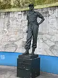 Monument du General Leclerc de Douala à la poste centrale de Douala à Bonanjo