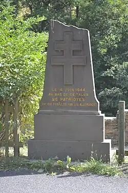Monument aux fusillés de Soubizergues.