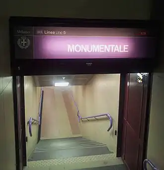 Accès à la station.