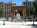Monument à Luis Daoíz y Pedro Velarde sur la Plaza del 2 de mayo de Madrid.