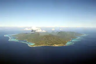 Vue aérienne de Moʻoreʻa.