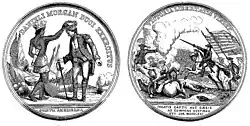 Détails de la médaille attribuée à Morgan