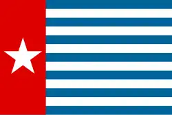 Drapeau indépendantiste de Papouasie occidentale