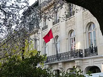 Vue de la mission diplomatique