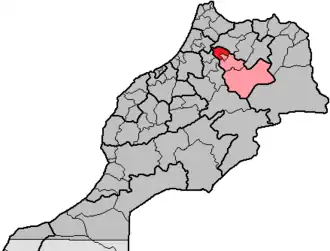 Localisation de Moulay Yaâcoub
