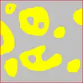 Ensemble X3 (jaune) et bord du champ dZ (rouge)