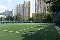 Le terrain de football du parc