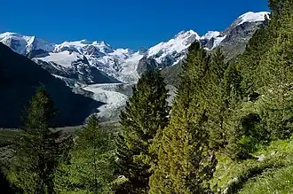 Le Piz Bernina, Grisons.