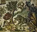 Villa romaine : mosaïque de la petite Chasse.