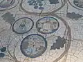 Le sol en mosaïque de la chapelle.