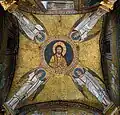 Mosaïque du Christ Pantocrator porté par quatre anges (VIIIe-IXe&nbsp;siècles), Basilique Santa Prassede à Rome