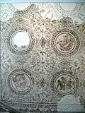 Mosaïque romaine à motifs végétaux géométrisés (IIIe&nbsp;siècle).