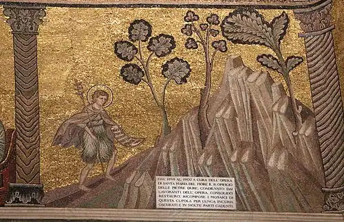 Saint Jean Baptiste dans le désert.