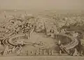 Vue de Rome depuis le coupole de la basilique Saint-Pierre.