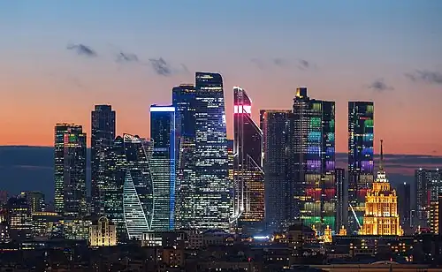 Moskva-City vue de nuit