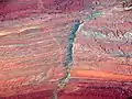 Le diatrème Moses Rock Dike, à Cane Valley dans l'Utah (États-Unis), en 2006.