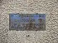 Ancienne plaque.