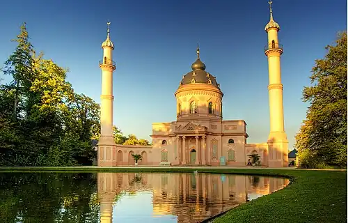 Mosquée rouge au château de Schwetzingen