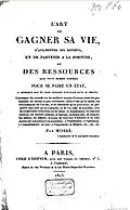 Couverture de L'Art de gagner sa vie
