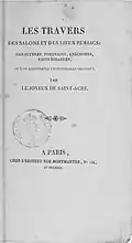 Couverture de Les travers des salons