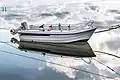 Bateau à moteur des chantiers Ryds&nbsp;(sv), en Suède. Mai 2020.