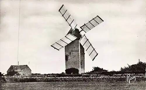 Le moulin de Kerbroué au début du XXe&nbsp;siècle