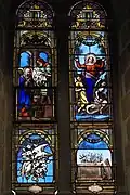 Vitraux de la chapelle Notre-Dame de Moulins.