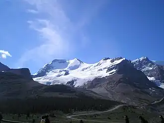 Vue du mont Athabasca