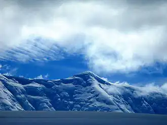 Vue du mont Français du chenal Neumayer