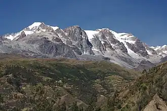 Vue sur le sommet.