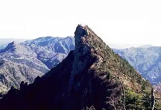 Vue du mont Ishizuchi.