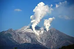 Lors de l'éruption du mont Ontake en 2014.