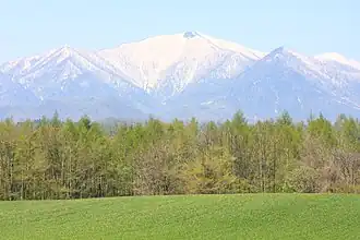 Vue du mont Tokachiporoshiri.